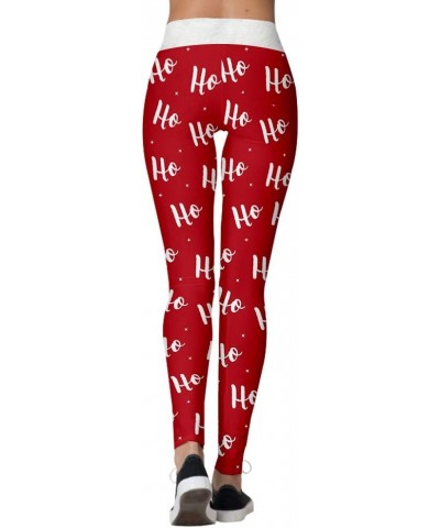 Christmas Leggings for Women Cute 3D Printed High Wasit Holiday Tights Slim Fit Stretchy Pants Jd-003 $11.72 Leggings