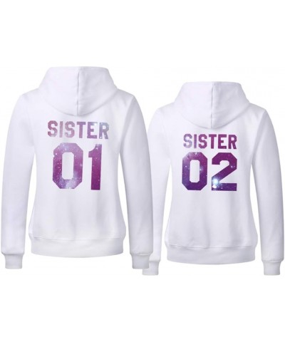 Best Friend Hoodies BFF Hoodies Matching Couple Hoodies Teen Girls Sister White-sky $19.00 Hoodies & Sweatshirts