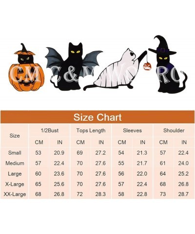 Women Halloween Cats Sweatshirt Crewneck Long Sleeve Black Cat Shirt Spooky Season Funny Graphic Pullover Tops Beige $17.10 H...