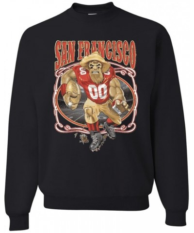 San Francisco Fan | SF Fantasy Football Sports Unisex Crewneck Sweatshirt Black-san Francisco-01 $23.19 Hoodies & Sweatshirts