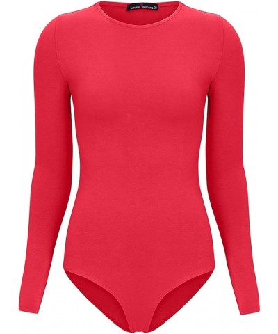 Hallo Long Sleeve Body Suit Red $9.66 Bodysuits