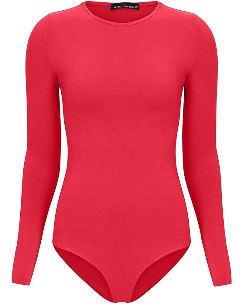 Hallo Long Sleeve Body Suit Red $9.66 Bodysuits