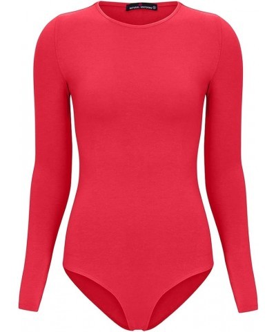 Hallo Long Sleeve Body Suit Red $9.66 Bodysuits