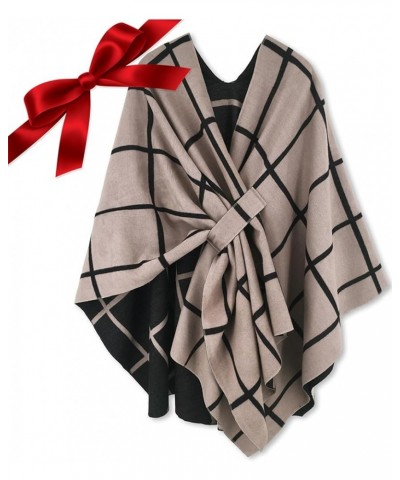 Women's Shawl Wrap Poncho Ruana Cape Open Front Cardigan Shawls for Fall Winter A Gift for Women $21.59 Sweaters