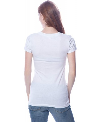 4 Pack Zenana Women's Basic V-Neck T-Shirts Small White, White, White, White $27.53 T-Shirts