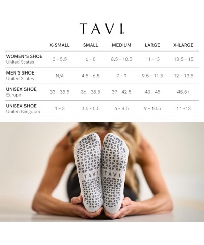 TAVI Women’s Savvy Grip Socks - Pilates Socks with Grips for Women, Slipper Socks for Pilates, Yoga, and Ballet, Barre Socks ...