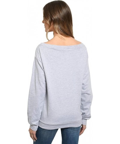 Minnie Mouse Flirty Women's Sweatshirt Gray $16.45 Hoodies & Sweatshirts