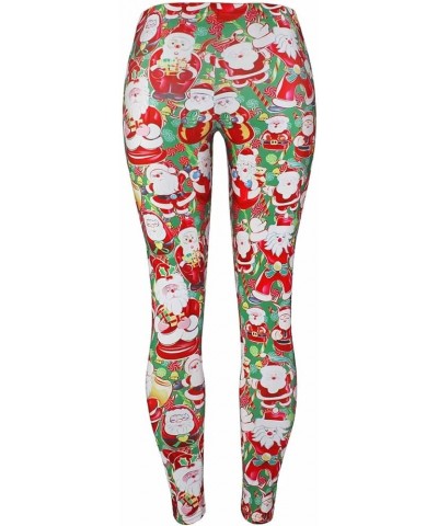 Christmas Leggings Christmas Stretchy Printed Pants Christmas Tights Party Rave Leggings for Women and Girls Regular Colorful...