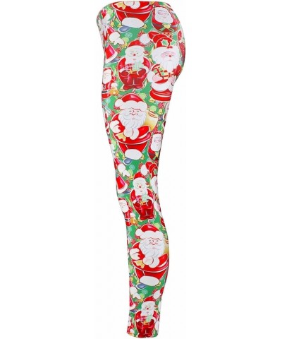 Christmas Leggings Christmas Stretchy Printed Pants Christmas Tights Party Rave Leggings for Women and Girls Regular Colorful...