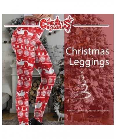 Christmas Leggings Christmas Stretchy Printed Pants Christmas Tights Party Rave Leggings for Women and Girls Regular Colorful...