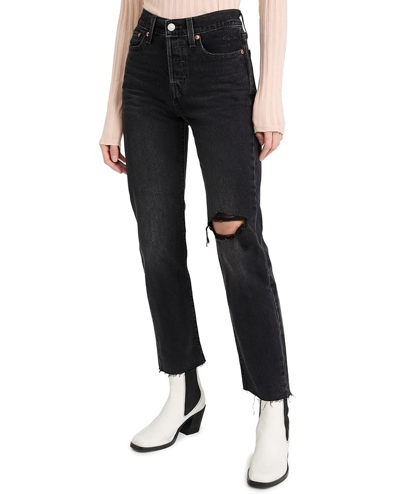 Women's Premium Wedgie Straight Jeans Standard After Sunset - Black $22.08 Jeans