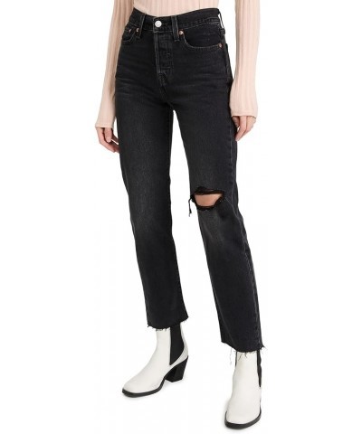 Women's Premium Wedgie Straight Jeans Standard After Sunset - Black $22.08 Jeans