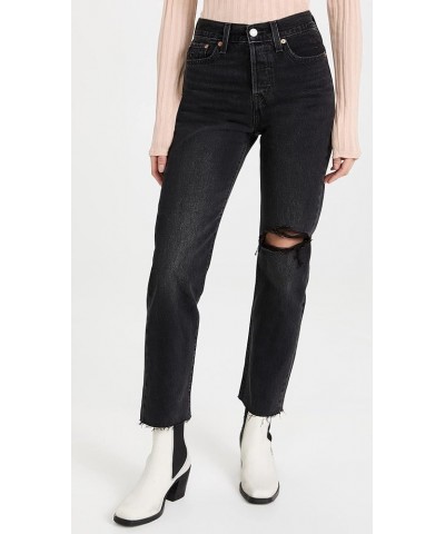 Women's Premium Wedgie Straight Jeans Standard After Sunset - Black $22.08 Jeans