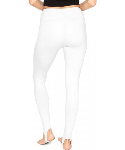 Oh So Soft High Waist Stirrup Leggings, Lightweight and Durable, in Multiple Colors for Plus Size Women Regular White $14.03 ...