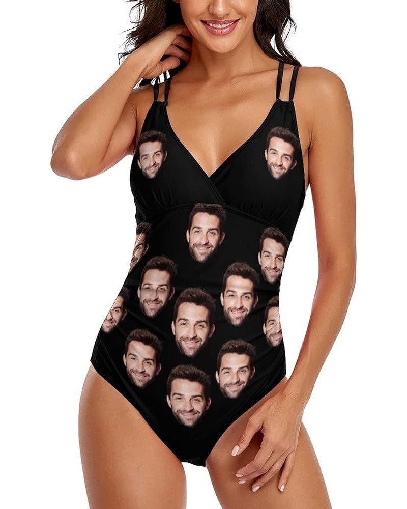 Custom Face Swimsuits Personalized Swimsuits with Face Photo Customized Picture Bathing Suits for Women-5 Style 02-custom Fac...