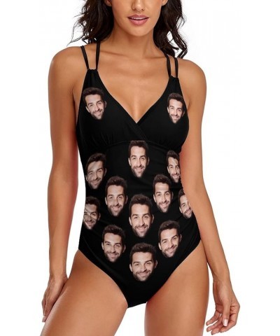 Custom Face Swimsuits Personalized Swimsuits with Face Photo Customized Picture Bathing Suits for Women-5 Style 02-custom Fac...