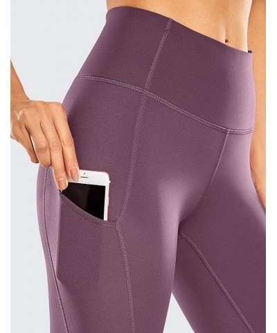 Women's Naked Feeling Workout Leggings 19" - High Waist Gym Capris Leggings with Pockets Antique Bark $14.70 Activewear