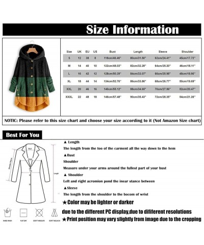 2023 Teddy Jackets Fall Fashion Womens Teddy Coats Fleece Button Down Hooded Tops Warm Winter Outerwear with Pockets 39-white...