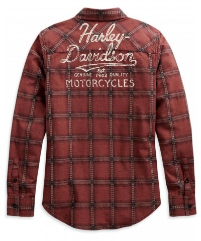 Harley-Davidson® Women's Script Font Plaid Shirt, 99117-20VW $33.28 Blouses