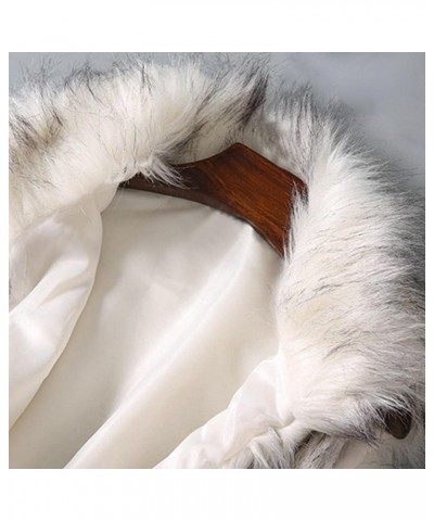 Women's Faux Fur Vest 2024 Stand Collar Jacket Thick Sherpa Lined Coat Elegant Warm Outerwear Ladies Basic Vest White $9.24 V...