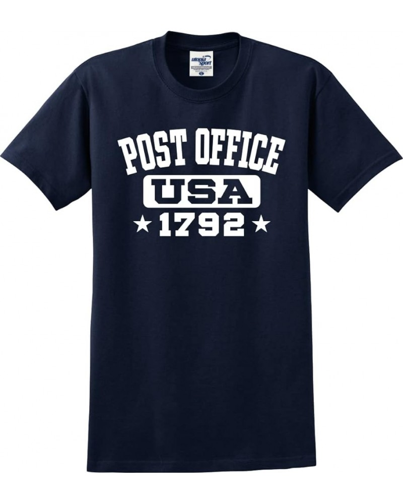 Vintage The Post Office Department Est. 1792 T-Shirt (S-5X) True Navy Blue $14.49 T-Shirts