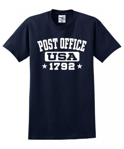 Vintage The Post Office Department Est. 1792 T-Shirt (S-5X) True Navy Blue $14.49 T-Shirts